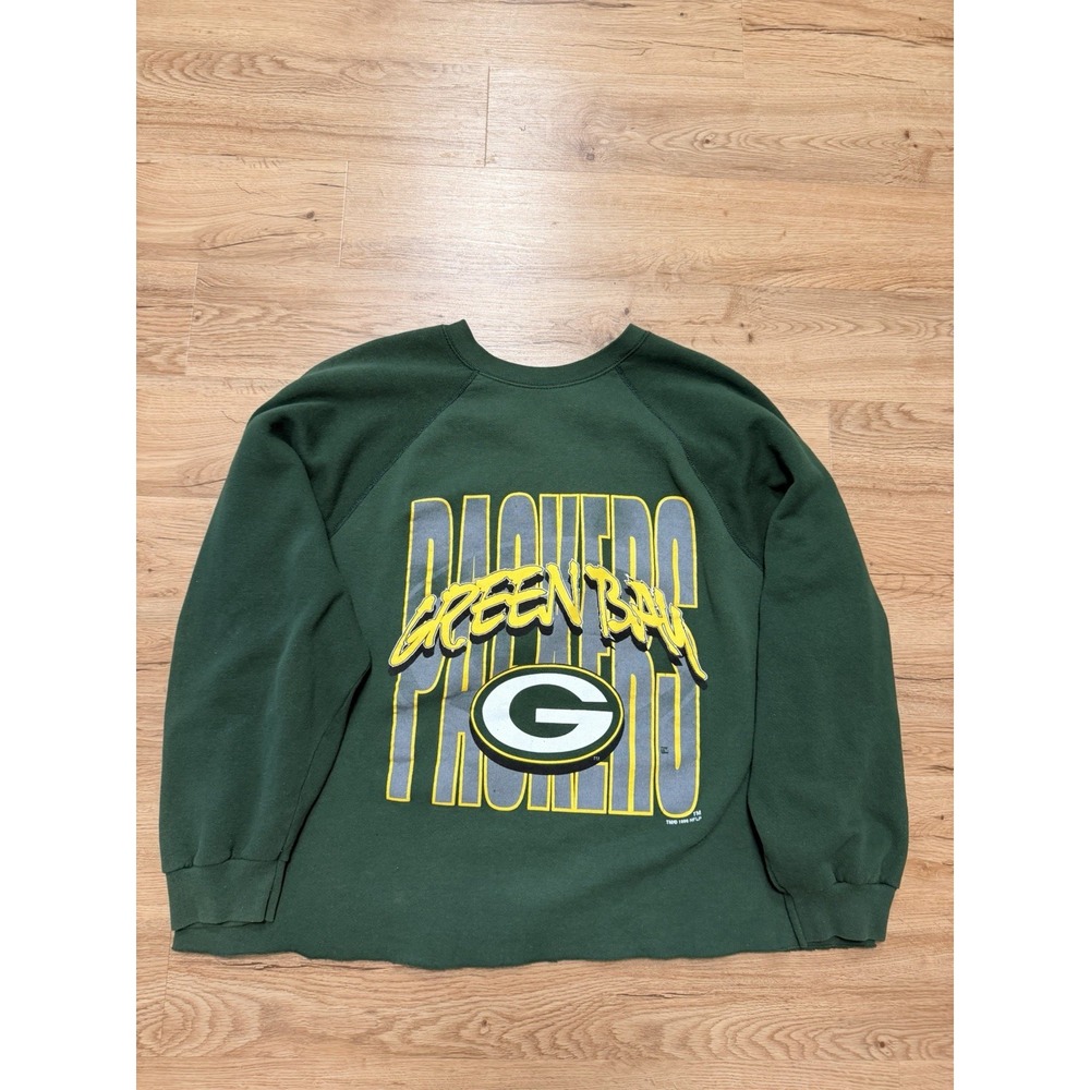 Green Bay Packers NFL Vintage Crewneck Sweatshirt Men's Size 3XL Green 1996
